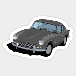 Triumph GT6 Mk1 Graphic -Gunmetal Sticker